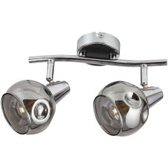 Rabalux Tamara plafonnier 2x40 W chrome-fumé 5347