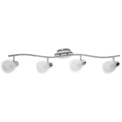 Rabalux Dave plafonnier 4x40 W blanc-chrome 6838