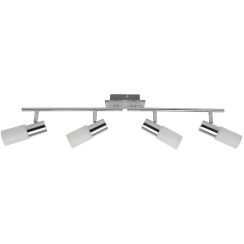 Rabalux Logan plafonnier 4x40 W blanc-chrome 6099