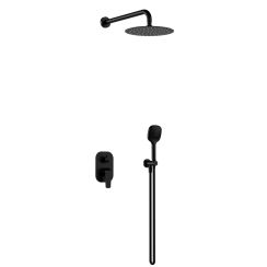 Excellent Clever 2.0 ensemble de douche encastré oui noir AREX.SET4145BS