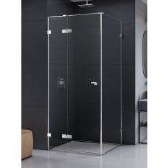 New Trendy Eventa cabine de douche 100x80 cm rectangulaire chrome brillant/verre transparent EXK-4471