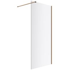 Excellent Vidoq paroi de douche walk-in 120 cm cuivre brossé/verre transparent KAEX.1506.1200.LP.CB