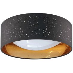Goldlux Tuluza plafonnier 1x18 W noir 323088