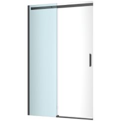 Excellent Rols porte de douche 100 cm coulissant noir mat/verre transparent KAEX.2612.1000.LP2/2.BL