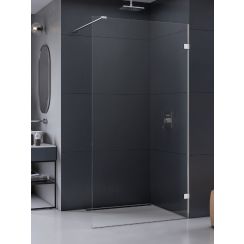 New Trendy Eventa paroi de douche walk-in 100 cm chrome brillant/verre transparent EXK-4620
