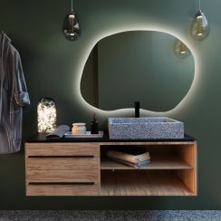 Baltica Design Bright Stain II miroir 100x72 cm avec éclairage 5904107915326