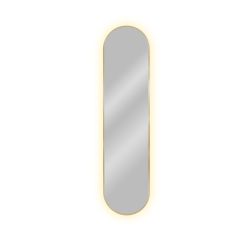 Baltica Design Tiny Border Pastille miroir 40x80 cm ovale avec éclairage doré 5904107926247