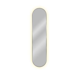Baltica Design Tiny Border Pastille miroir 40x80 cm ovale avec éclairage argenté 5904107929170