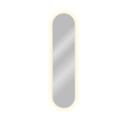 Baltica Design Tiny Border Pastille miroir 50x100 cm ovale avec éclairage blanc 5904107929057