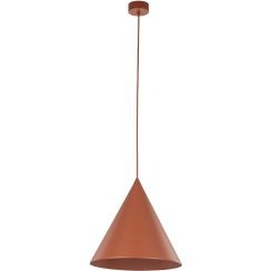 TK Lighting Cono lampe suspendue 1x15 W marron 10076