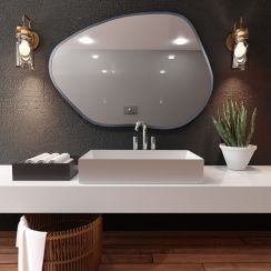 Baltica Design Bright Stain I miroir 70x50 cm avec éclairage argenté 5904107916811
