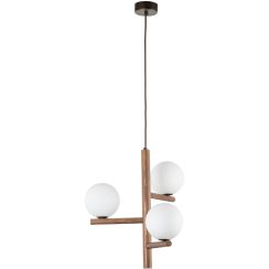 TK Lighting Estera lampe suspendue 3x8 W bois 10271