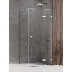 New Trendy Avexa cabine de douche 110x100 cm rectangulaire chrome brillant/verre transparent EXK-1498