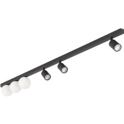 TK Lighting Vox plafonnier 6x10 W noir 10003