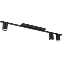TK Lighting Logan plafonnier 3x10 W noir 4565