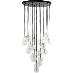 TK Lighting Nilos lampe suspendue x W noir-doré 10099