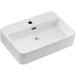 Comad Trust 2 lavabo 55x38 cm rectangulaire à poser blanc TRUST 2 WHITE ( E-6282 )