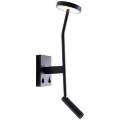 MaxLight Ibiza applique murale 2x6 W noir W0349