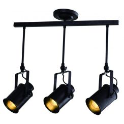 GTV Demir lampe suspendue 3x40 W noir OS-DEM3-10-DEC
