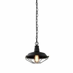 GTV Lars lampe suspendue 1x40 W noir OS-LARS-10-DEC