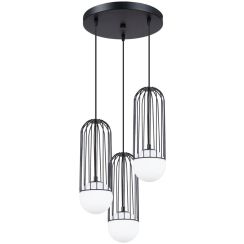 Sollux Lighting Brina lampe suspendue 3x8 W noir SL.1336