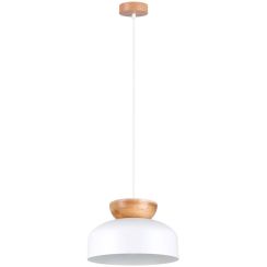 Sollux Lighting Marion lampe suspendue 1x15 W blanc-bois SL.1350