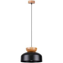 Sollux Lighting Marion lampe suspendue 1x15 W noir-bois SL.1351