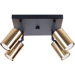 Sollux Lighting Winx plafonnier 4x10 W noir-doré SL.1386