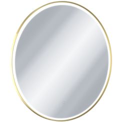 Excellent Corido miroir 100x100 cm circulaire avec éclairage oui doré DOEX.CO100.GL