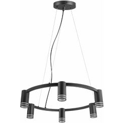 Goldlux Roma lampe suspendue 6x10 W noir 327574