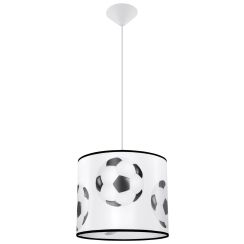 Sollux Lighting Piłka lampe suspendue 1x15 W blanc-noir SL.1424