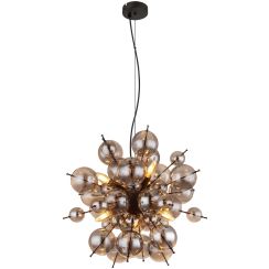 Globo Lighting Udo lampe suspendue 6x25 W noir-fumé 15633HS