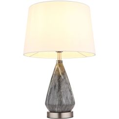 Globo Lighting Kisa lampe de table 1x40 W blanc-gris-nickel 24147W