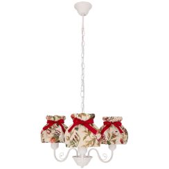 Candellux Rozano lampe suspendue 3x40 W blanc-multicolore 33-36902