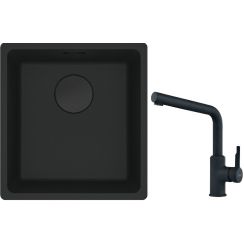 Set évier en granit Franke Maris 125.0697.760, mitigeur de cuisine Franke Urban 115.0627.523