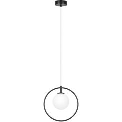 Kaja Geo lampe suspendue 1x10 W blanc-noir K-3837