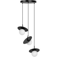 Kaja Sante lampe suspendue 3x10 W blanc-noir K-5375