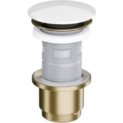 Excellent Design bonde de lavabo blanc-doré ARIN.1485.K.01.WHGB