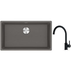 Set évier en granit Franke Maris 125.0687.262, mitigeur de cuisine Franke Lina 115.0626.020