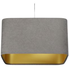 BPS Koncept Kwadro sue lampe suspendue 1x60 W doré-gris/cendre KW-105-40W20