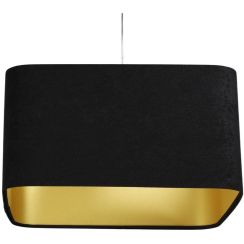 BPS Koncept Kwadro sue lampe suspendue 1x60 W noir-doré KW-106-40W30