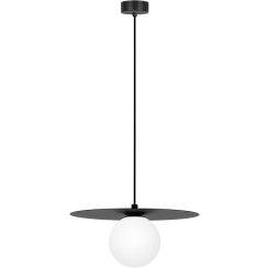 Kaja Robin lampe suspendue 1x10 W blanc-noir K-5436
