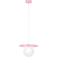 Kaja Robin lampe suspendue 1x10 W blanc-rose K-5440