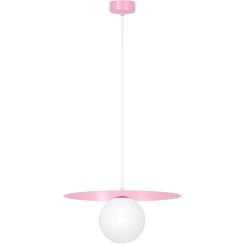 Kaja Robin lampe suspendue 1x10 W blanc-rose K-5441