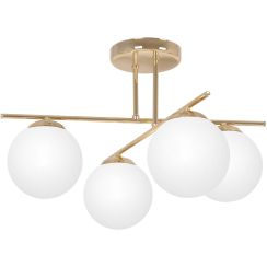 Kaja Rea plafonnier 4x10 W blanc-doré K-5423