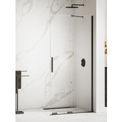 New Trendy Smart Black paroi de douche walk-in 160 cm noir mat/verre transparent EXK-4197-WU