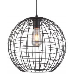 GTV Viela lampe suspendue 1x40 W noir OS-VIEL2-11-DEC