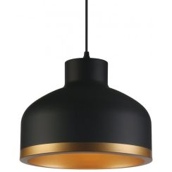 GTV Goldi lampe suspendue 1x40 W noir-doré OS-GOLD1-11-DEC