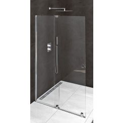 Polysan Modular Shower porte de douche 100 cm coulissant chrome brillant/verre transparent MS5-100