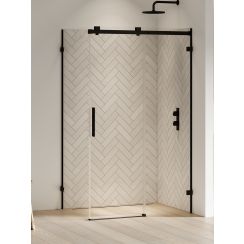 New Trendy Softi X Black kabina prysznicowa 120x90 cm prostokątna prawa czarny mat/szkło przezroczyste EXK-5398